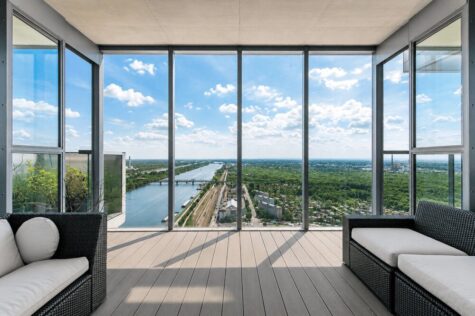 Marina Tower Penthouse über drei Ebenen | 204 m² + 150 m² Außenflächen | private Dachterrasse, 1020 Wien, Penthousewohnung